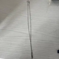 シルバー ストレートバー型ネックレス