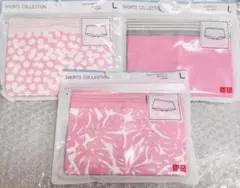 ユニクロ　ボクサーショーツ　ピンク系　3枚セット　Lサイズ　レディース　新品