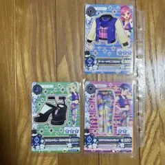 アイカツ　カード　霧矢あおい　藤堂ユリカ　音城セイラ　3枚
