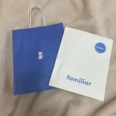 【美品】ファミリアfamiliar ショッパー紙袋