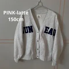 PINK-latte ピンクラテ グレー ロゴ アウター ブルゾン ジャケット
