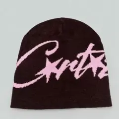 【新品】ビーニー ニット帽 帽子 ストリート y2k グランジ 海外 ブラウン