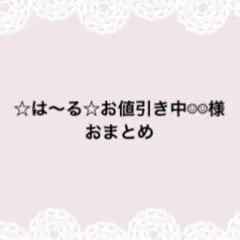☆は〜る☆お値引き中☺︎☺︎様おまとめページ
