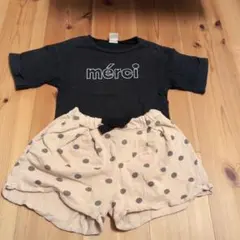 petit mainとBREEZE　Tシャツとショートパンツセット　お着替え上下