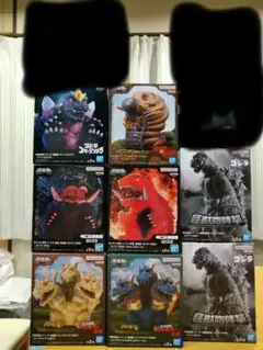 東宝怪獣シリーズ　鎮座獣　８体　ゴジラ　モスラ　キングギドラ他