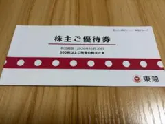 東急 株主優待券 冊子 500株以上 ※映画鑑賞優待券除くのサムネイル