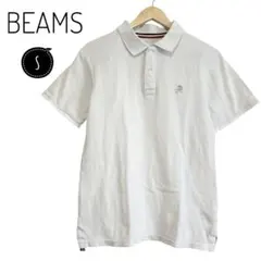 美品 BEAMS ビームス ポロシャツ ホワイト スカル シンプル メンズ 夏のサムネイル