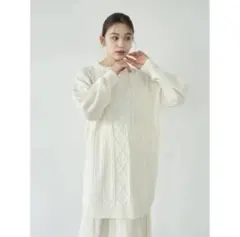 【新品】earth music&ecology ケーブルニットワンピース