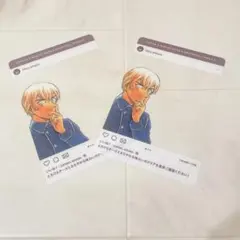 名探偵コナン　降谷零 安室透インスタグラム風ブロマイド 2枚セット