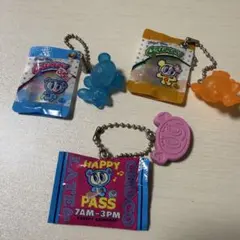 美品　エンジェルブルー ミニチュアチャーム 3種セット