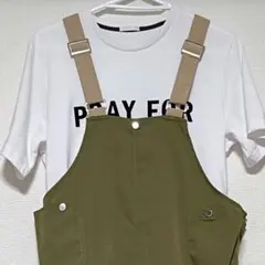 サロペットスカート　ジャンパースカート　ワンピース マタニティにも