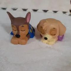 パウパトロール すやすやソフビ 2点