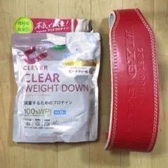 ゴールドジム EXレザーベルト S とクレバー WPI プロテインのお得なセットのサムネイル