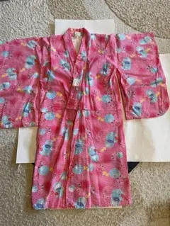 子供　浴衣　110 ピンク　金魚