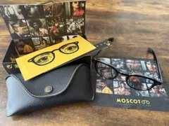 MOSCOT モスコット MOMZA メガネ 眼鏡 ブラック×クリア ケース付きのサムネイル