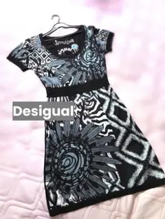 【Desigual】やわらかニットワンピース 秋冬　サイズTALLA