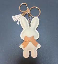 キーホルダー キーリング うさぎ ウサギ ラビット うさぎモチーフ 白