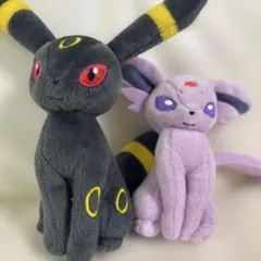 ポケモンぬいぐるみ　エーフィとブラッキーのサムネイル