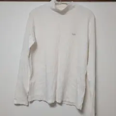 レディースハイネックトップス　白　Lサイズ　薄手
