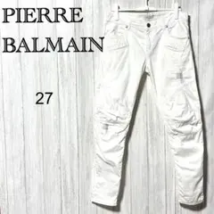 ピエールバルマン バイカー デニム Pierre Balmain リペア加工のサムネイル