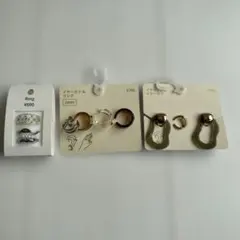 2WAYイヤーカフセットとイヤリング、リング