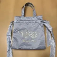 Maison de FLEUR シナモロールみるく ミニダブルリボントートバッグ