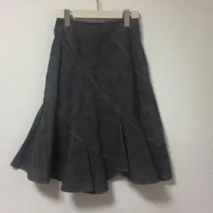 美品☆セルッチオ CERCHIO エスカルゴライン デニム スカート 膝丈