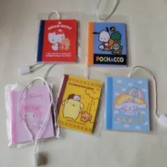 サンリオ！2022年キティ・マイメロ・シナモ・他ミニノートプレミアム5個