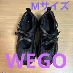 【ほぼ新品】 WEGO ウィゴー　厚底レディースシューズ Mサイズ