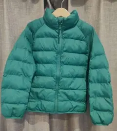 UNIQLO グリーン ライトウォームパデットパーカー フードなし