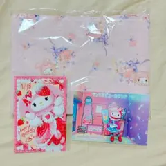マイメロディ バースデーライブ ノベルティ ピューロランド タオル ポストカード
