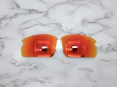 即発送 オークリー フラック 2.0 ファイア 交換 偏光レンズ サングラス 赤