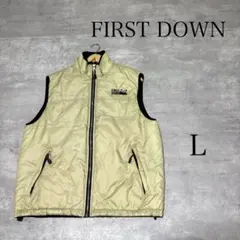 復刻モデル FIRST DOWN 中綿 ベスト L メンズ
