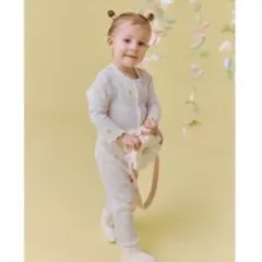 【新品】ジェラートピケ　デイジー柄ロンパース 80サイズ　②