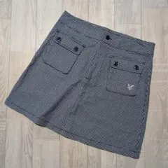 LYLE&SCOTT ギンガムチェック スカート L 刺繍ロゴ