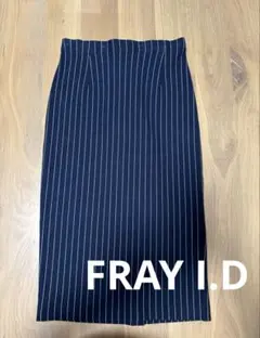 【FRAY I.D】ネイビー ストライプ タイトスカートのサムネイル