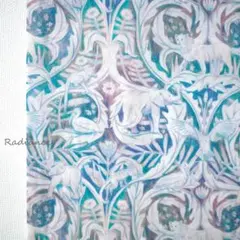 リバティ120.ヴァレリー タナローンコットン 動物柄 はぎれ布生地 ブルー系