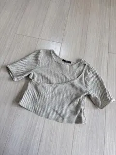 Kastane ストライプ 半袖 クロップドTシャツのサムネイル