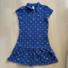 Carter's 半袖ポロワンピース 8サイズ ネイビー
