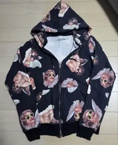ジョイリッチ パーカー　 フーディー　JOYRICH XSサイズ 総柄のサムネイル