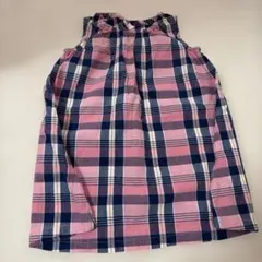 BREEZE ノースリーブ チェックワンピース