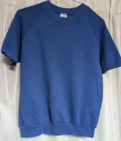 80s USA製 JERZEES 半袖スウェットMネイビー ラグラン ビンテージ