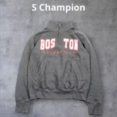 S Champion スウェット ハーフジップ ダークグレー