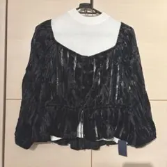 【新品タグ付き】Lily brown/ベロアレースカーディガンのサムネイル