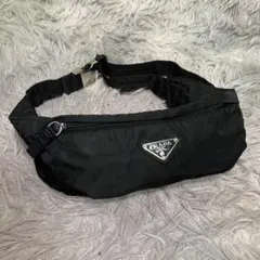PRADA ウエストポーチ 三角ロゴ テスート ナイロン ブラック 白タグ