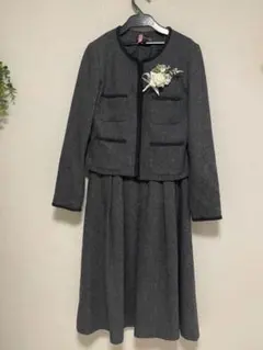 【美品】レディースフォーマル ワンピース　ジャケット　卒業式 入学式 11号