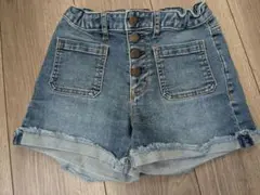 150cm GAP ストレッチデニムショートパンツ