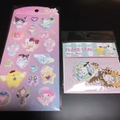 サンリオキャラクターズジュエルマシュマロステッカーズ＆フレークシール