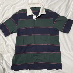 UNIQLO ポロシャツ Lサイズ ストライプ