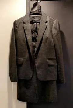 UNITED ARROWS ダークグレー スカートスーツセットアップ